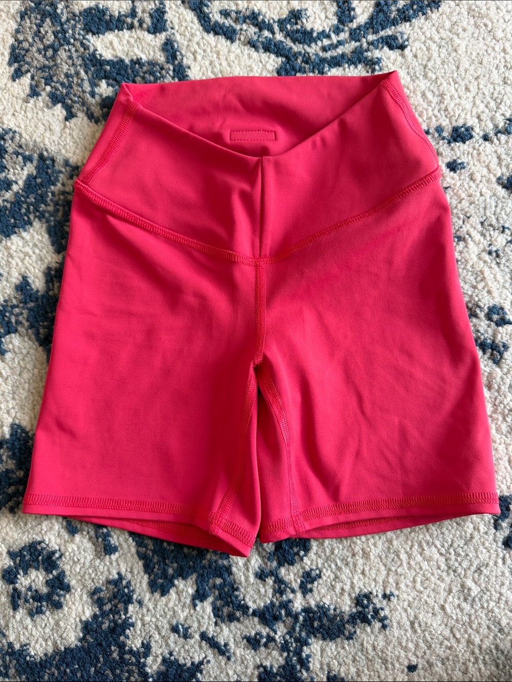 Women's High-Waist Bike Shorts in Hot Pink